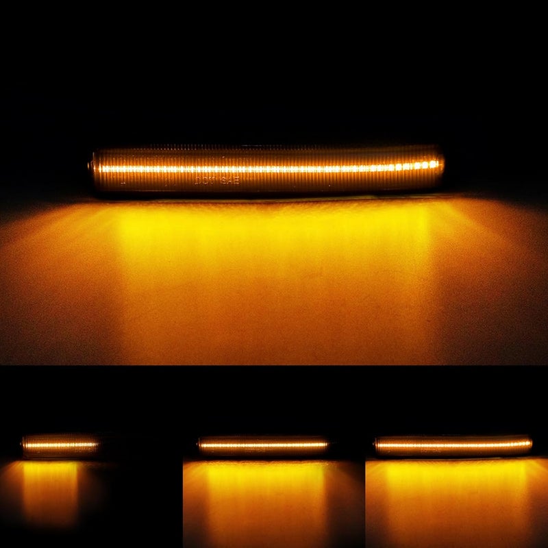 Aexploer Side Mirror Turn Signal Lights LED Assembly Compatible with F150 2009-2014/for Mark LT 2010-2014,Blink Turn Marker Lamp Dynmaic Sequential (Smoked Len Switchback Amber Yellow Light) - Image 3